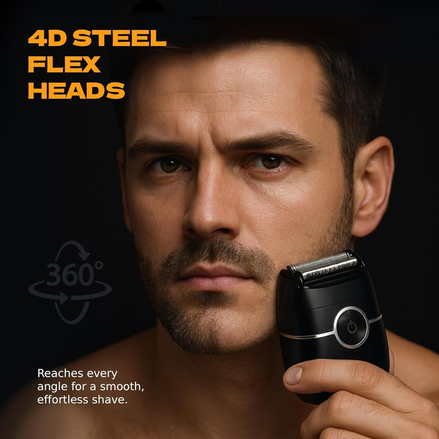 Maquinilla de afeitar eléctrica para hombres, afeitadora portátil con recortador de barba, carga rápida USB-C, IpX7 impermeable húmedo/seco, mini afeitadora de viaje de bolsillo para el hogar