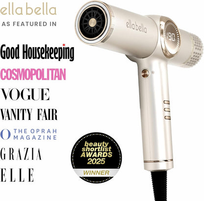 ELLA BELLA® - Secador de pelo iónico profesional con difusor \u2022...
