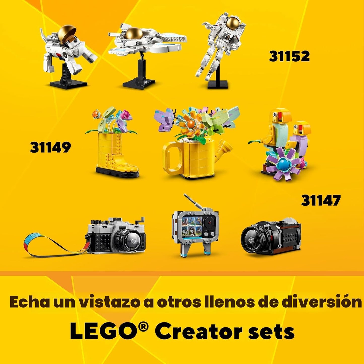 LEGO Creator 3 en 1 Kit de Construcción de Patín Retro, Se Transfor...