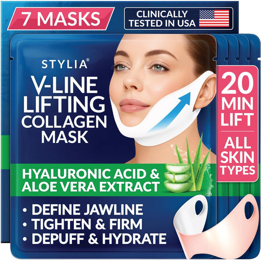 Mascarilla facial moldeadora de contorno facial, con hidrogel de co...