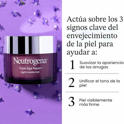 Crema reparadora Triple Age Repair Neutrogena, 1.7 onzas, 1.7 onza