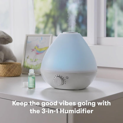 Frida Baby Breathefrida Gotas de Baño de Vapor, Alivio de la Congestión del Bebé con Aceite Esencial de Eucalipto para Humidificador, Aceite de Aromaterapia Ayuda al Bebé a Respirar Fácilmente