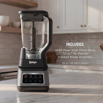 Ninja BN701 Professional Plus Licuadora, 1400 vatios máximo, 3 func...