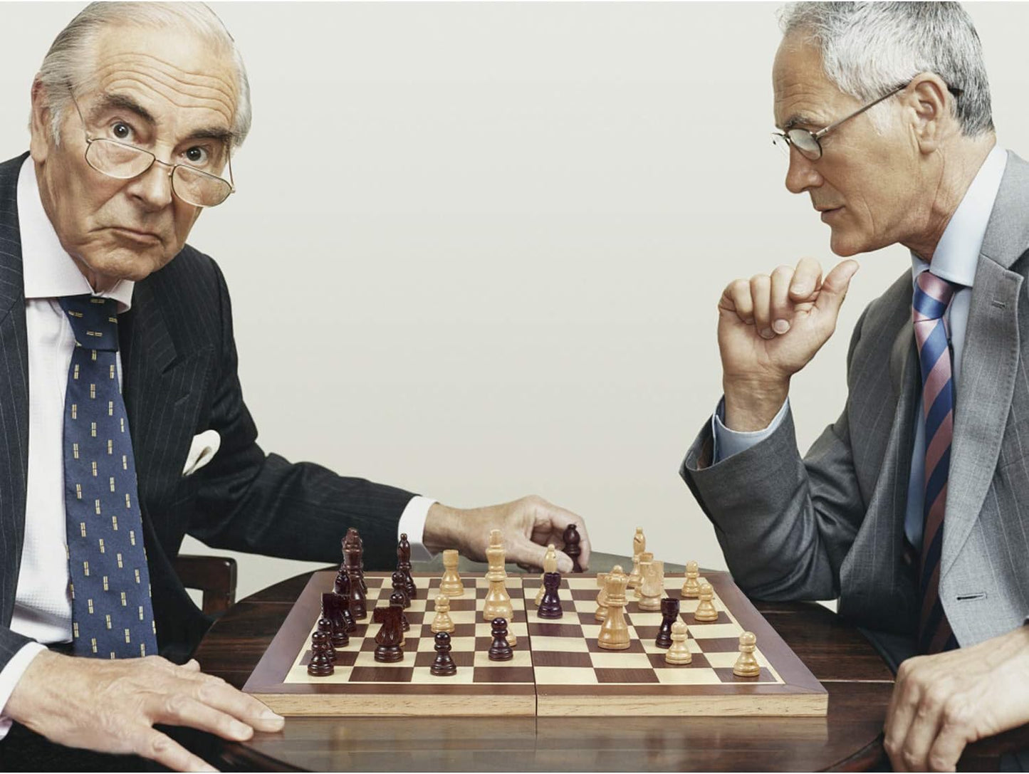 AMEROUS Juego de ajedrez magnético de madera de 15 pulgadas, 2 rein...
