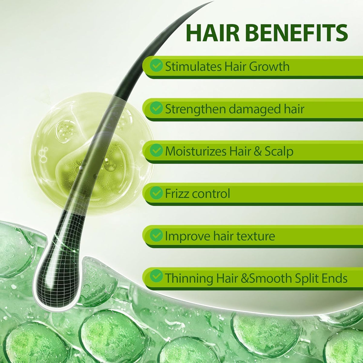 LIFEWITQUEENP Aceite de crecimiento para el cuidado del cabello, ac...