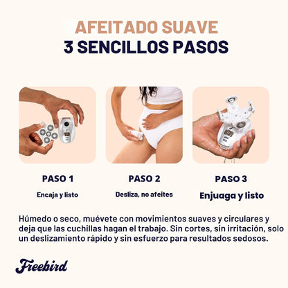 Freebird FlexSeries - Maquinilla de afeitar eléctrica para mujer, p...