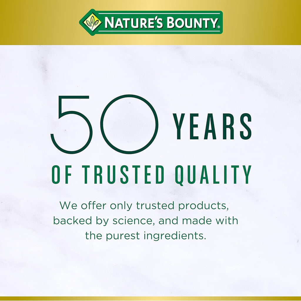 Nature's Bounty Vitamina D3, apoyo inmunológico y óseo, 5000IU,...