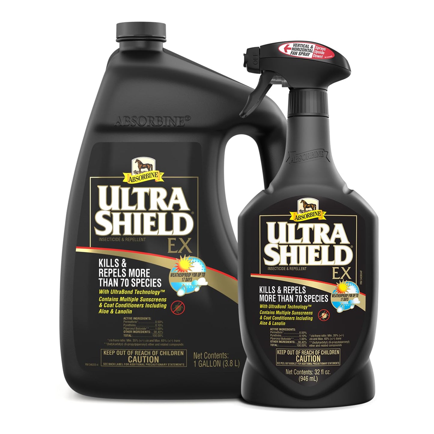Absorbine UltraShield EX Combo Pulverizador de 32 oz + Recarga de 1...