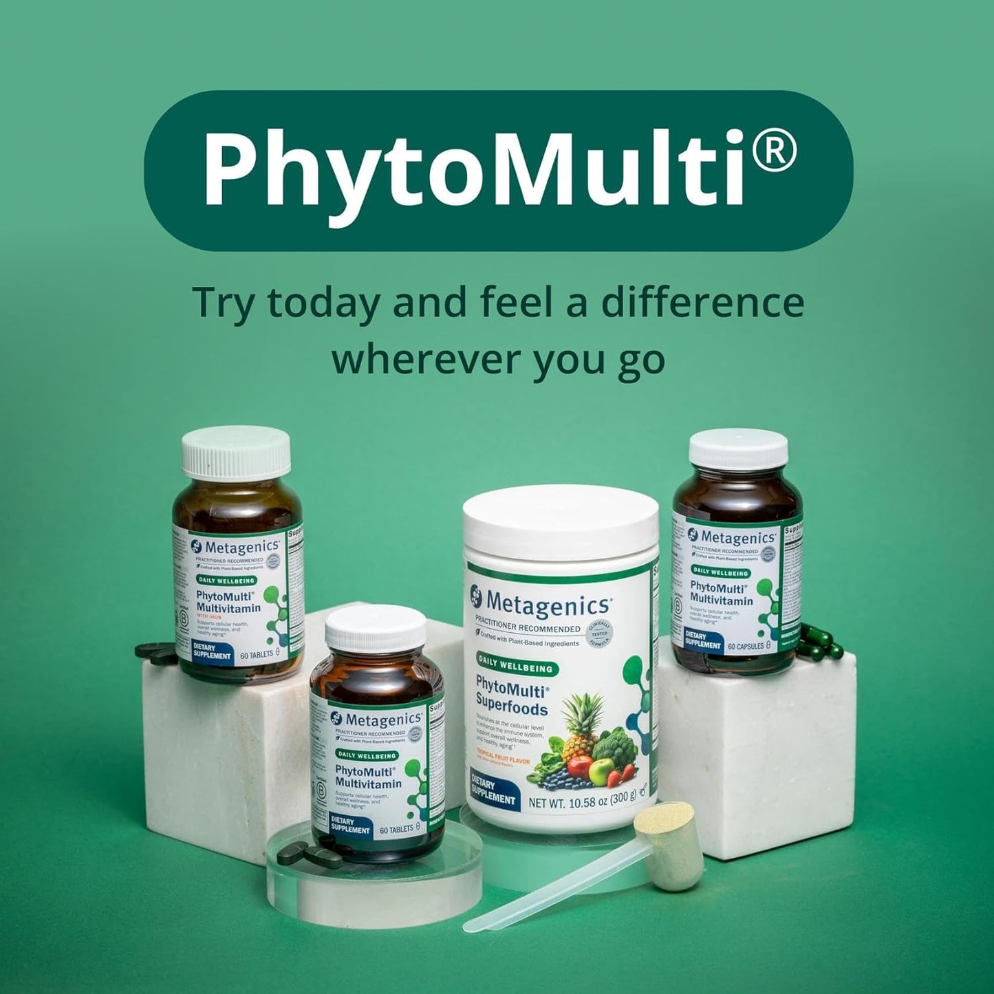 Comprimidos sin hierro Phytomulti de Metagenics, 120 comprimidos