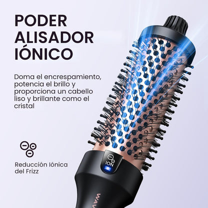 Wavytalk Cepillo Térmico, Blowout Boost Cepillo Redondo Calentado d...