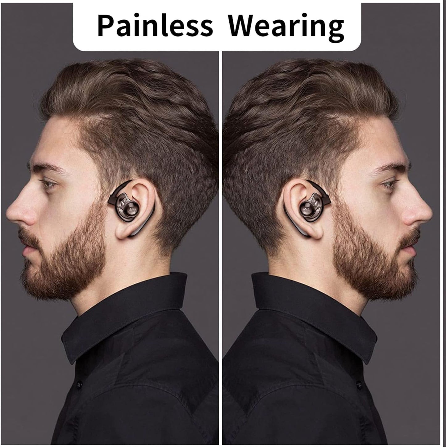 Auriculares Bluetooth inalámbricos Bluetooth compatibles con Android, iPhone, smartphones, laptops, 28 horas de tiempo de reproducción V5.2, auriculares inalámbricos con micrófono con cancelación de ruido