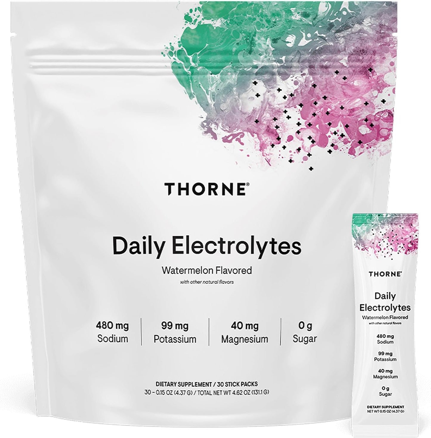 THORNE - Electrolitos Diarios - Mezcla de Bebida en Polvo de Electr...