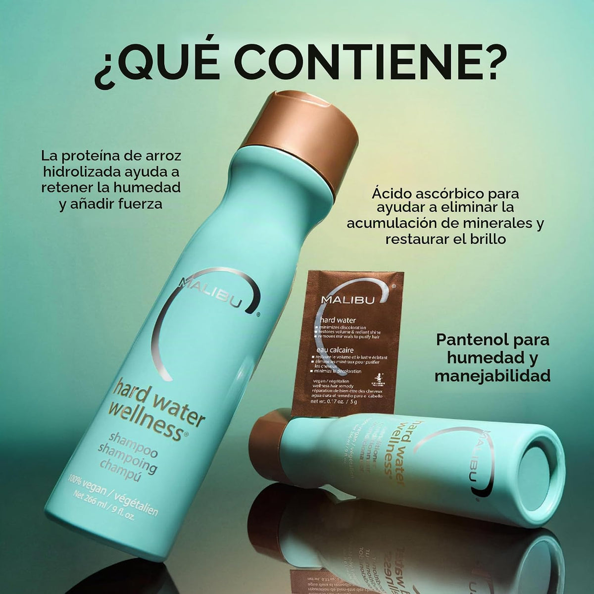 Malibu C Hard Water Wellness Remediy - Paquetes de champú de agua d...