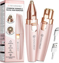 VG VOGCREST Afeitadora Facial y de Cejas: 2 en 1 Recargable, Recort...