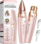 VG VOGCREST Afeitadora Facial y de Cejas: 2 en 1 Recargable, Recort...