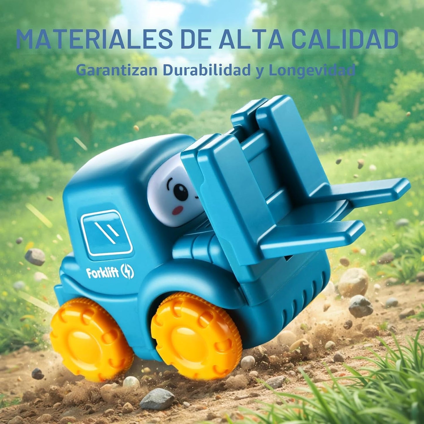Juguete grande de camión de dibujos animados para niños de 1 año co...
