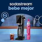 SodaStream Art Paquete de Máquina para Hacer Agua con Gas en Negro,...