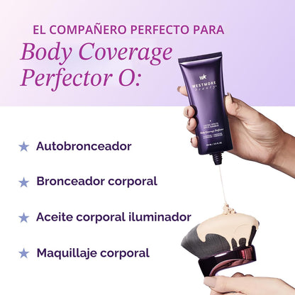Westmore Beauty Cepillo Kabuki para mezclar y difuminar el cuerpo y...