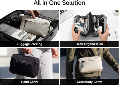LUGGEX CBX01 - Estuche de viaje organizador de electrónica, bolsa d...