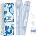 Afeitadora eléctrica impermeable 2 en 1 para mujer, color azul | Di...