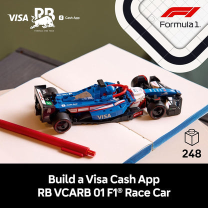 LEGO Speed Champions Visa Cash App RB VCARB 01 F1 Kit de modelos de autos de carreras – Juegos de construcción para adultos, mayores de 18 años con características realistas – Manualidades de bricolaje para exhibición – Ideas de regalo para fanáticos de l