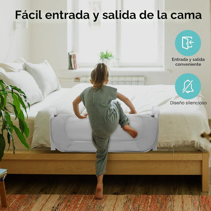 NUTIKAS Barandilla protectora para cama de bebé para niños pequeños...
