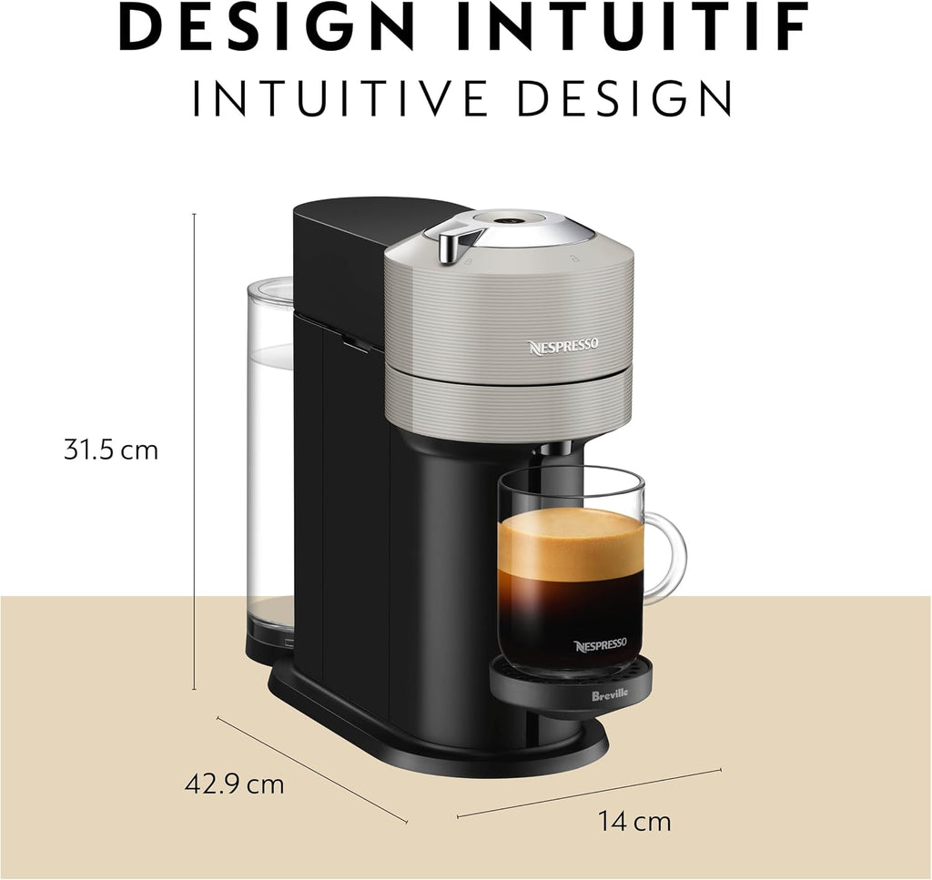Nespresso Vertuo Next Cafetera de café y espresso de Breville, con...