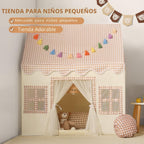 Senodeer Tienda de campaña infantil para interiores: con cuadros ma...