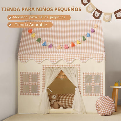 Senodeer Tienda de campaña infantil para interiores: con cuadros ma...
