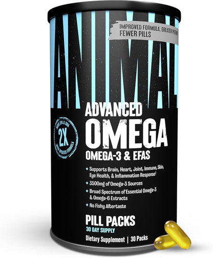 Animal Advanced Ácidos grasos Omega 3 - 3500 mg EPA DHA Aceite de p...