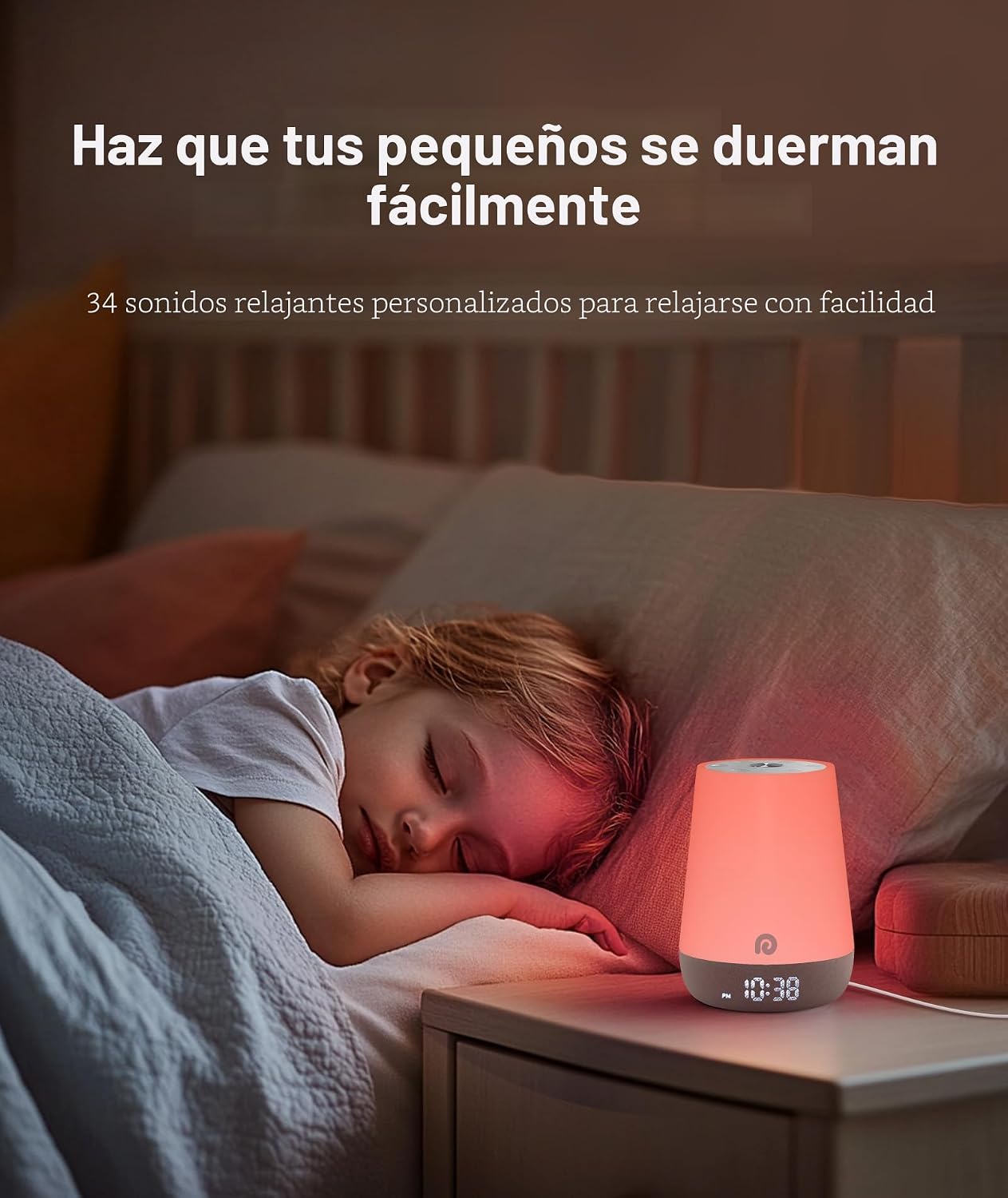 Dreamegg Sound Machine Baby - Máquina de ruido blanco para bebé con...