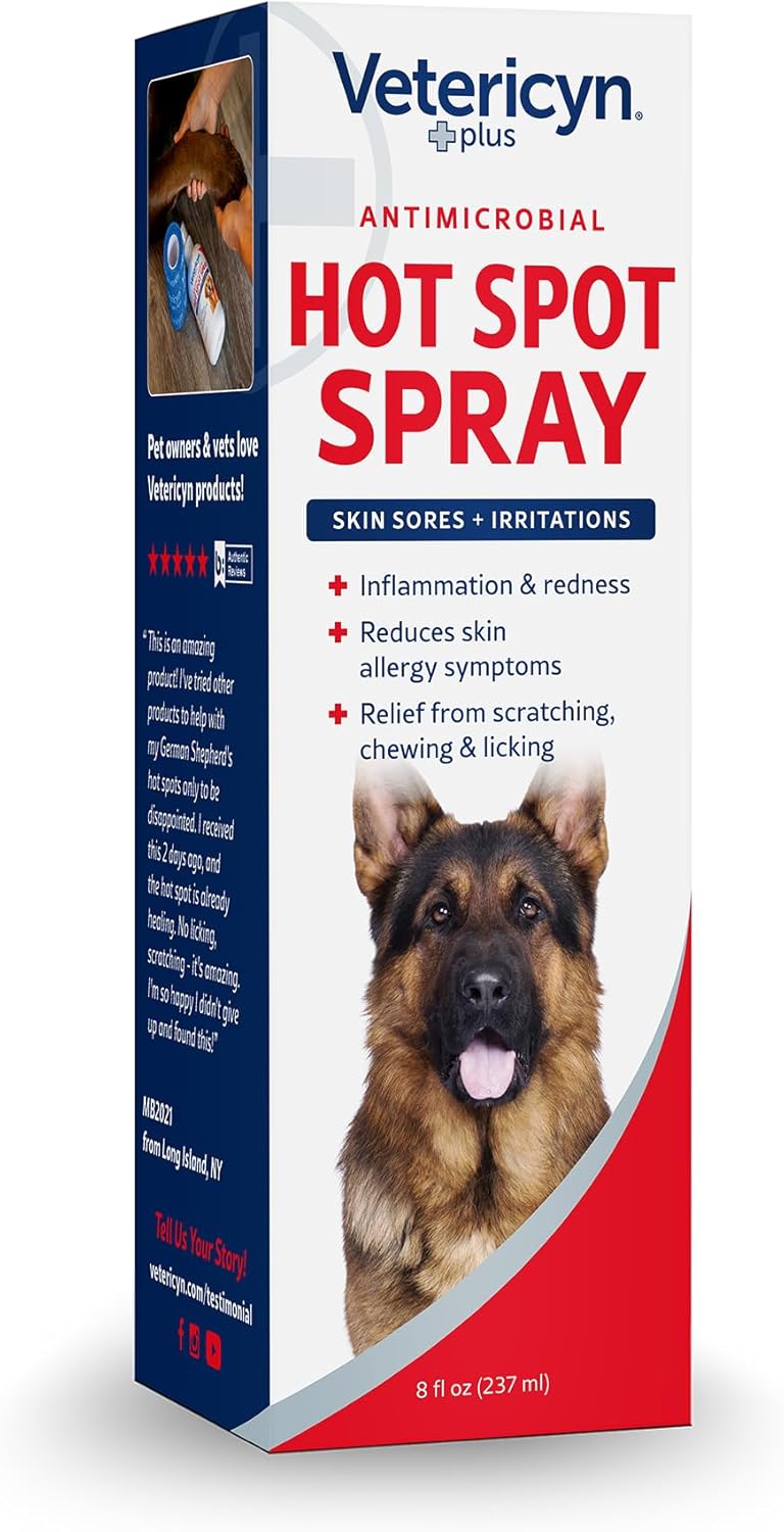 Vetericyn Spray Plus Hot Spot para las llagas e irritaciones de la...