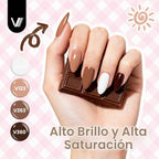 VANREESA Juego de 24 esmaltes de uñas de gel, colores de moda, con...