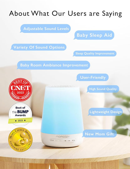 Momcozy - Máquina de sonido para bebés, máquina de ruido blanco par...