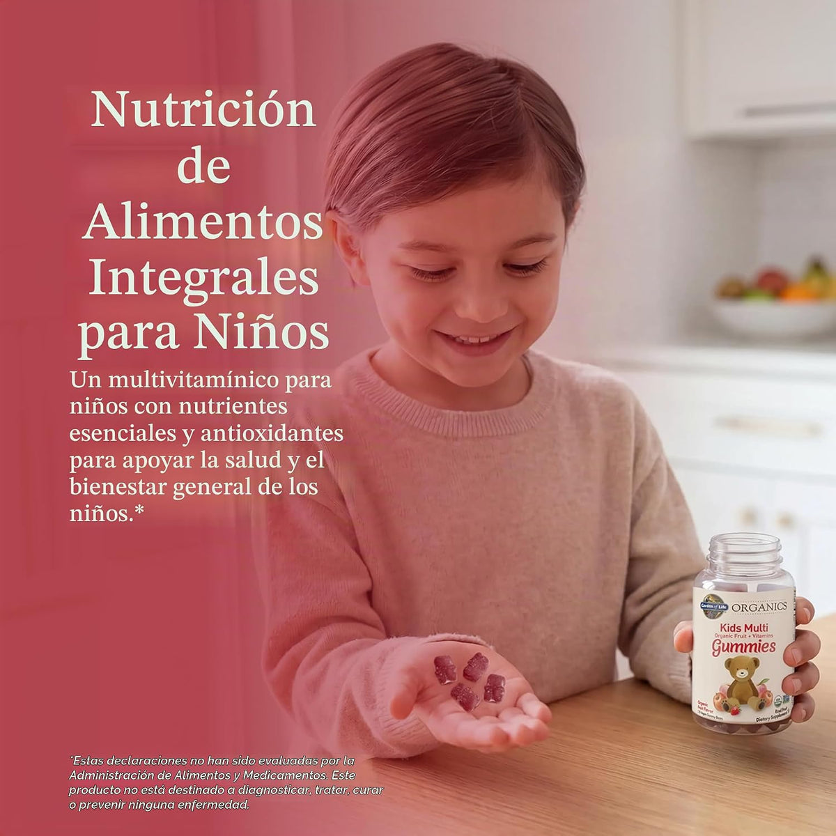 Gomitas orgánicas para niños Garden of Life Mykind Organics, múltip...