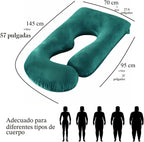 ALLOPERA Almohada de embarazo, almohada de maternidad de cuerpo com...