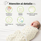 KeaBabies Paquete de 3 sacos de dormir orgánicos para bebé con arru...