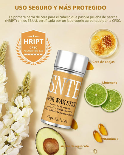 Samnyte Barra de cera para el cabello, ceras para peinar el cabello...