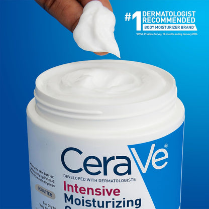 CeraVe Crema hidratante intensiva, hidratante corporal con manteca...