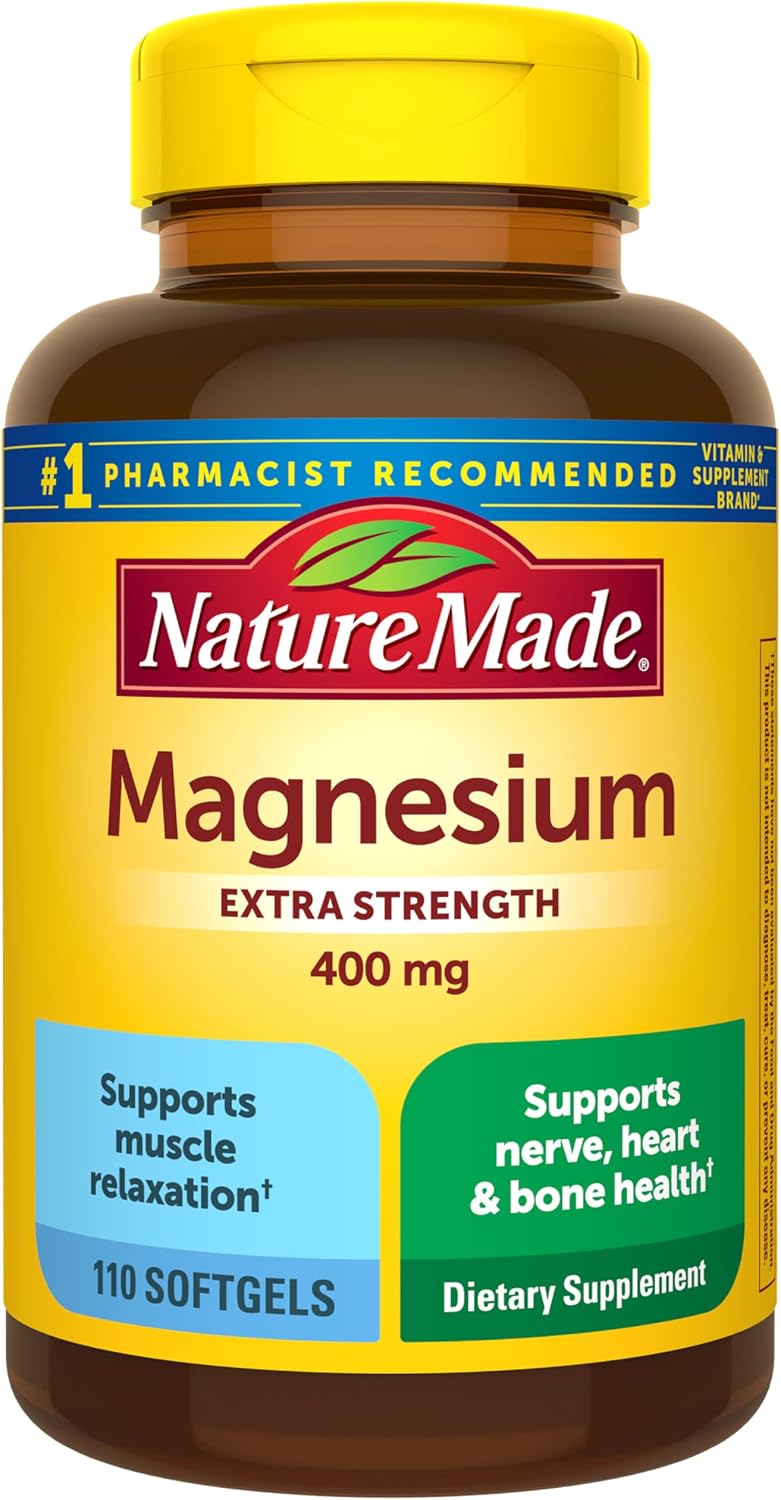 Nature Made Oxido de magnesio extra fuerte 400 mg, suplemento dieté...