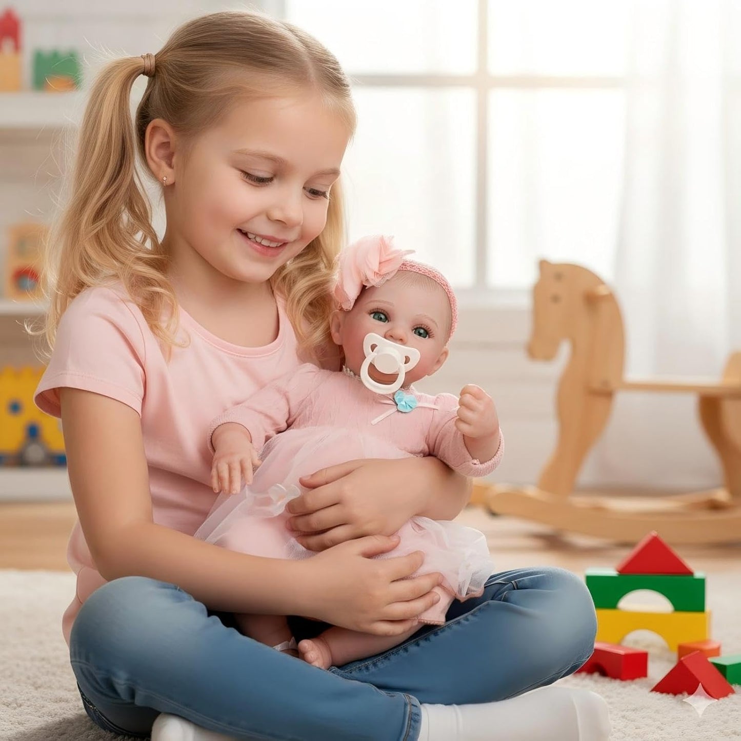 Cloveray Muñeca de bebé Reborn realista de vinilo y tela de 20 pulg...