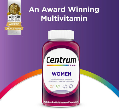 Centrum Multivitamínico para mujeres, suplemento multivitamínico\/m...