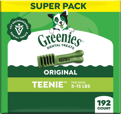 Golosinas dentales naturales recomendadas por veterinarios Greenies...