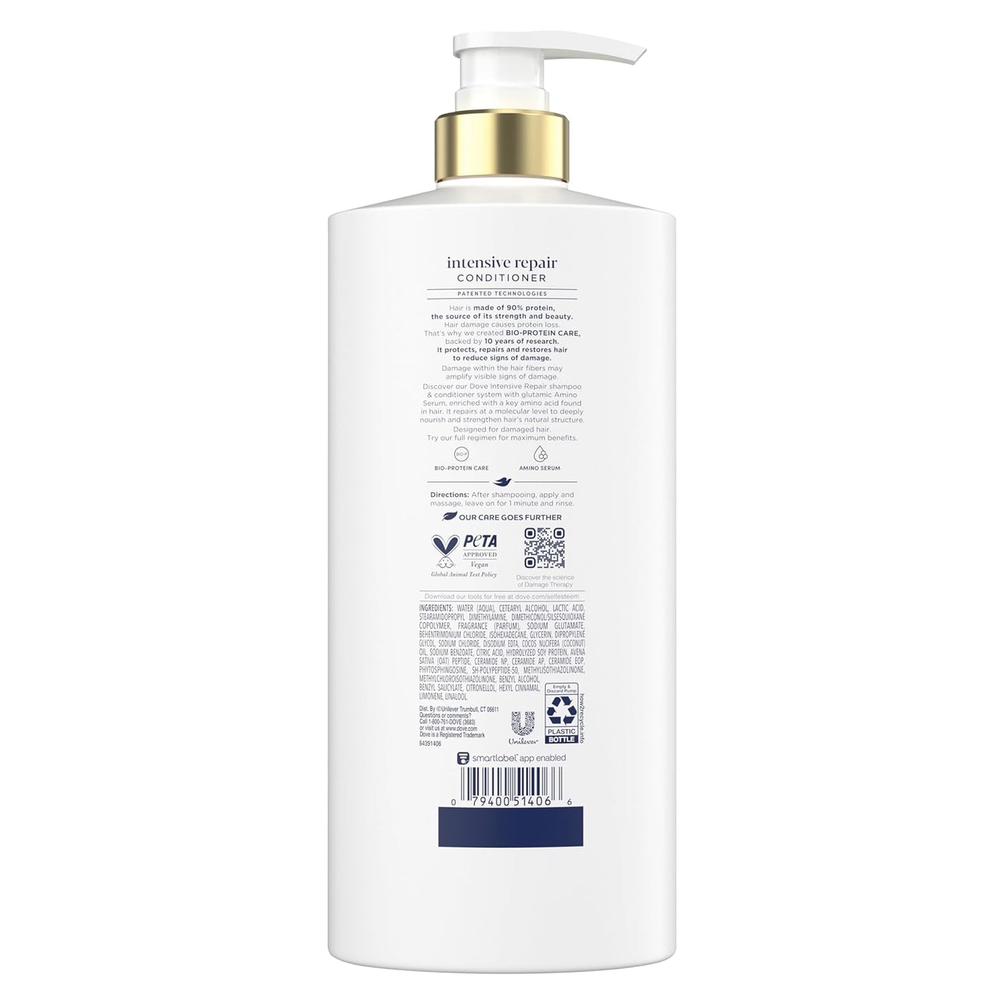 Acondicionador Dove Reparación Intensa para Cabello Dañado con Tecn...