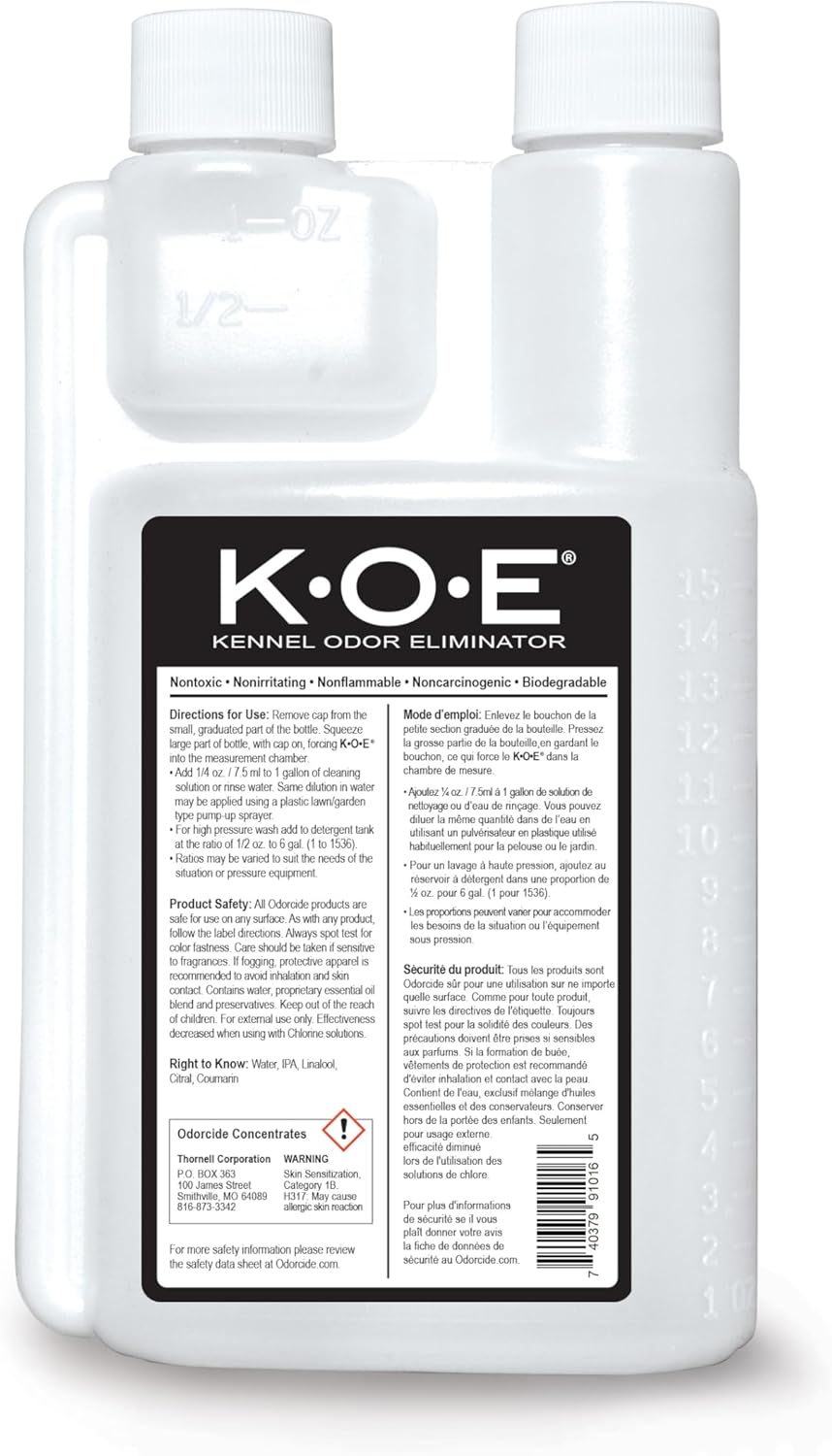 Odorcide K.O.E. Eliminador de olores de albaricoque de 16 oz para o...