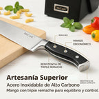 McCook Juego de cuchillos de cocina, 20 piezas, juego de cuchillos...