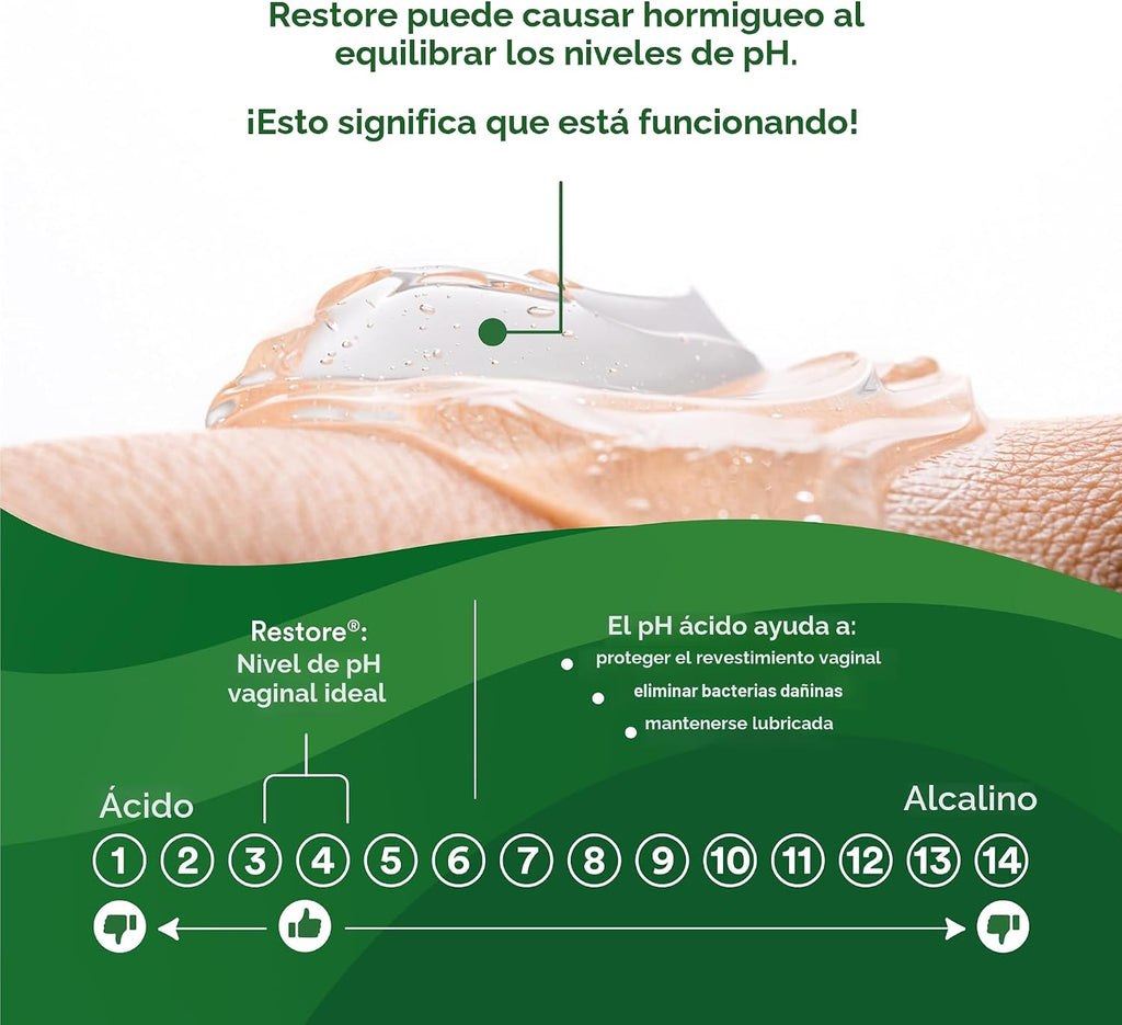 Good Clean Love Restore - Gel vaginal hidratante con pH equilibrado...