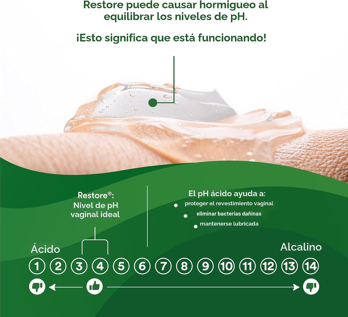 Good Clean Love Restore - Gel vaginal hidratante con pH equilibrado...