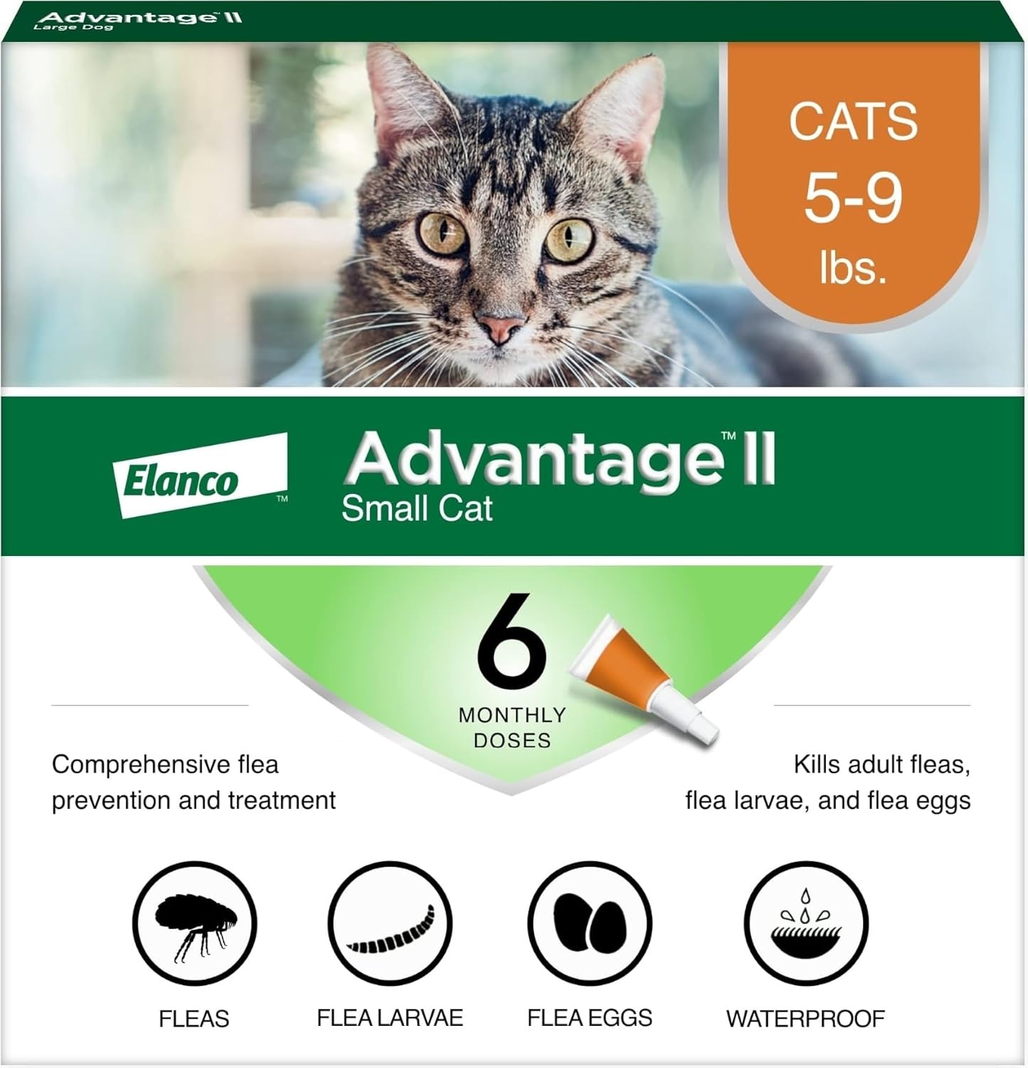 Advantage II Tratamiento y prevención de pulgas recomendado por vet...