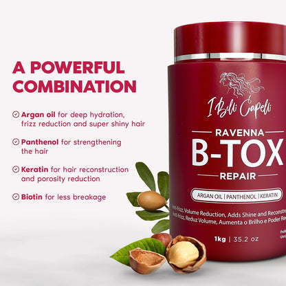 I Belli Capelli Ravenna Kit de Reparación B-tox - Tratamiento Capil...